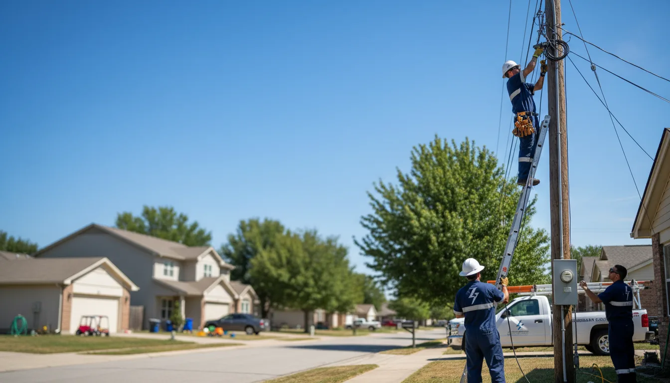 Residential electrician providing installation services in Morton Grove, IL